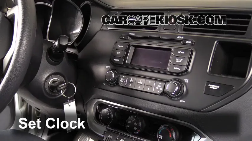 2012 Kia Rio5 LX 1.6L 4 Cyl. Clock